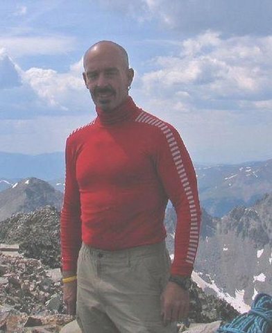 Looking Good at top of Quandary Peak after leading the Inwood Arete