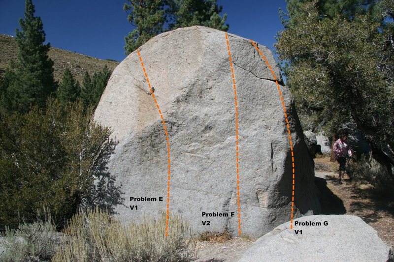 Slab Boulder Topo, South face