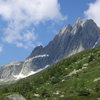 The granite walls of Salbit - from the approach.