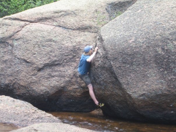 river bouldering