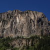 The face of Gothic seen from near the town.