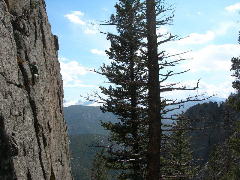 Scott Kimball on the 2nd ascent.   4-28-07.