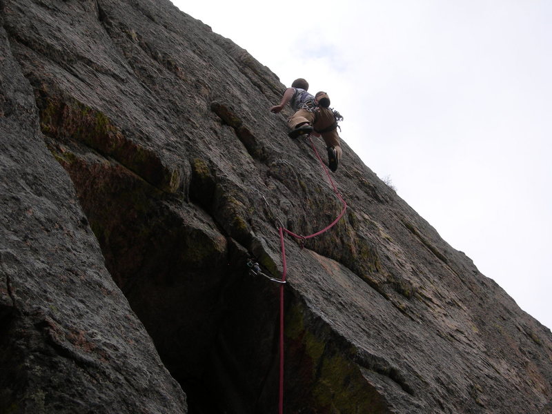 Nate A on the 2nd ascent.   6-2-07.