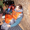 The author rubbing sand out of his eyes on the Desert Shield Bivy Ledge