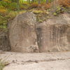 Roadside boulder