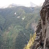 Adam W on the second ascent of To Rule the World.