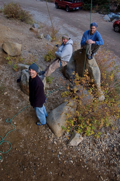 Part of the crew - Shawn, Glen, and Joshua