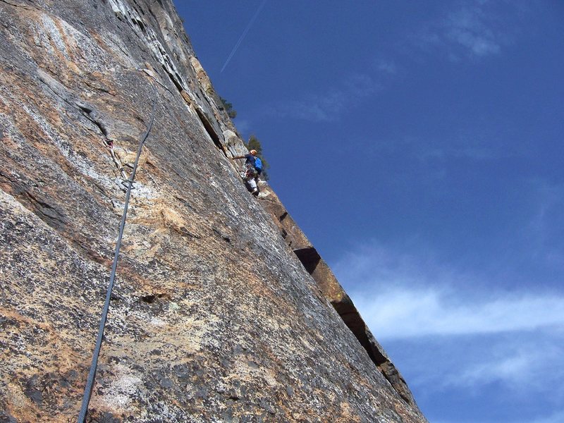 Me on the East Buttress of Middle Cathedral (2008)