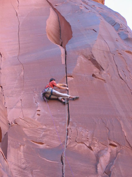 Mark Ferguson on skinwalker.  Photo by Bob Rotert.