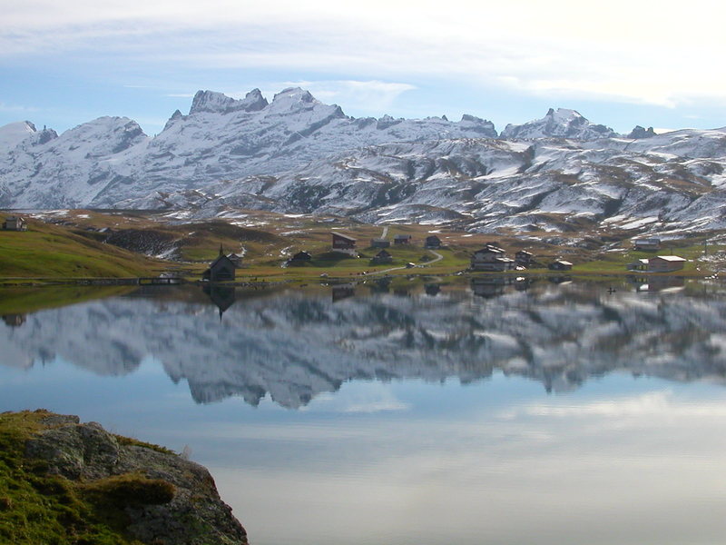 Melchsee reflections, in autumn