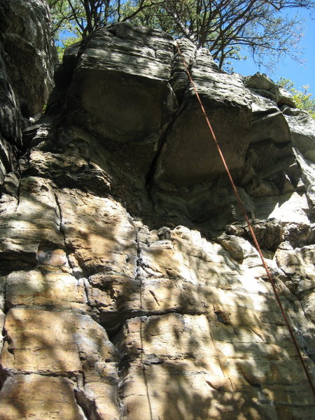 The obvious roof with a splitter through it.