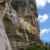 Cheselenflue - with the steep Chaltbach sector on the right, and part of the Meteorit sector just visible on the left edge of the pic.