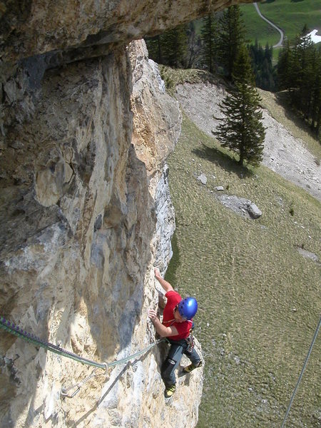 Pitch two - Daniele H coming up to the anchor.