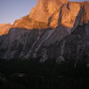 Half Dome at sunset from Washington Column