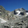 Approaching the area, with the Gross Furkahorn massive in the center and on the left, the Galengrat behind it in the center, and the Hannibal tower on the right.