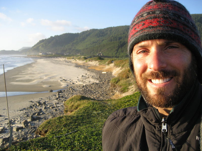 Me camping on the Oregon Coast in June 08.