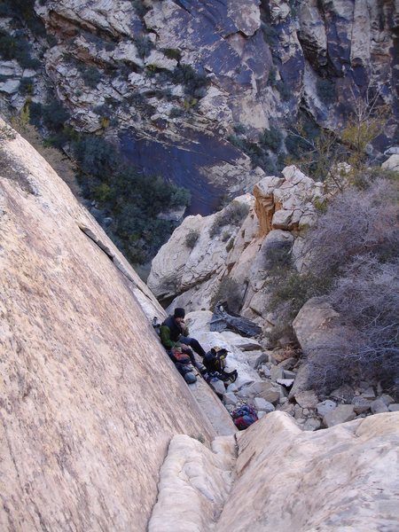 The start of Chuckawalla 21; a fun climb in a beautiful setting!<br>
<br>
Taken 10/22/08