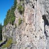 Nice view of The Head and 'Mushroom Kingdom' during the first ascent