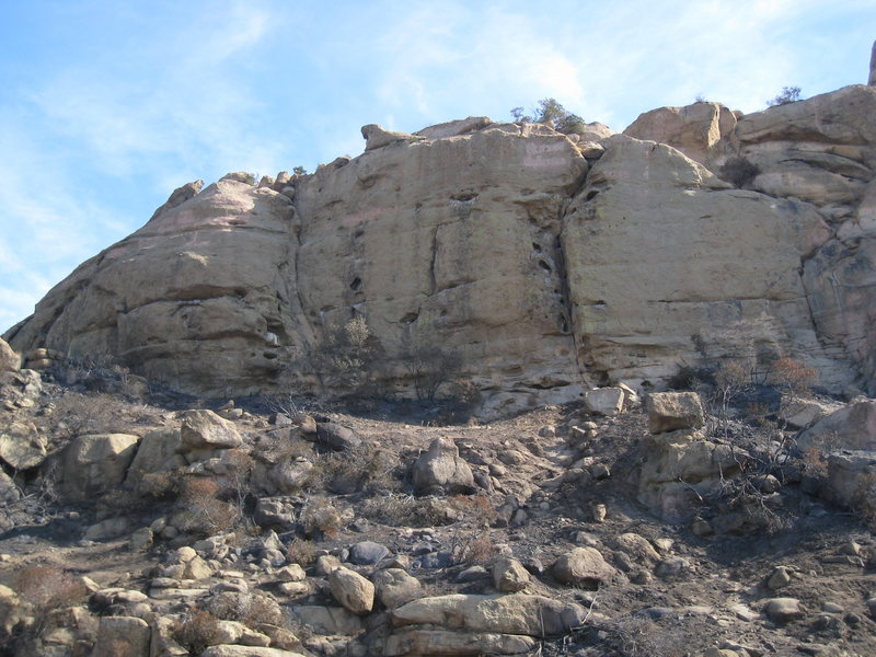 Jesus Wall after the fire of October 2008