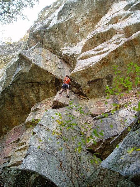 Gene Smith protecting the crux.