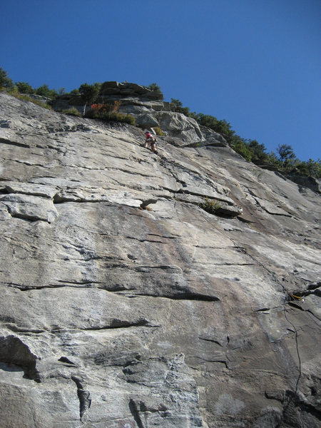 Andy leading the route. Oct 08