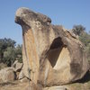 various problems on this 10-meter tall boulder