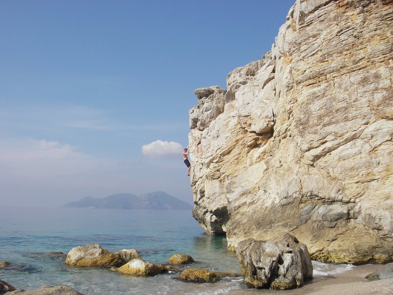 Lykia World beach, there is some really good DWS along this cliff line