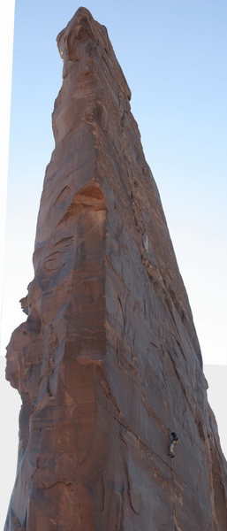 Ari sending the first pitch of Pale Fire, backside of Moses