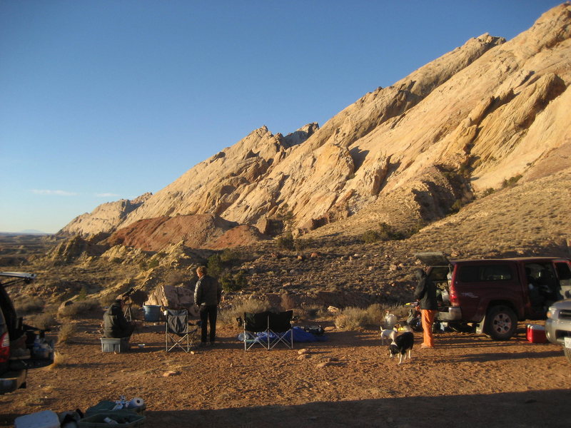 The camp site at Unava ,before the festivities.