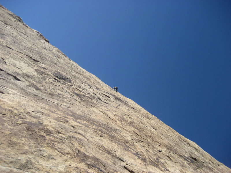 Andy Ross on first pitch ..second ascent