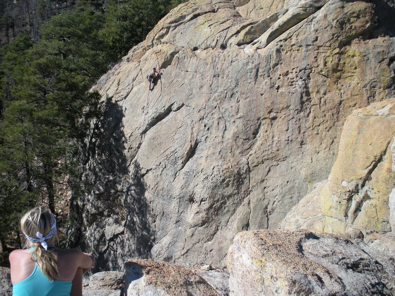 View of Main wall of Ridgeline from top of Ridgeback.