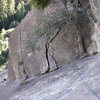 Looking down from the top of the 2nd pitch.