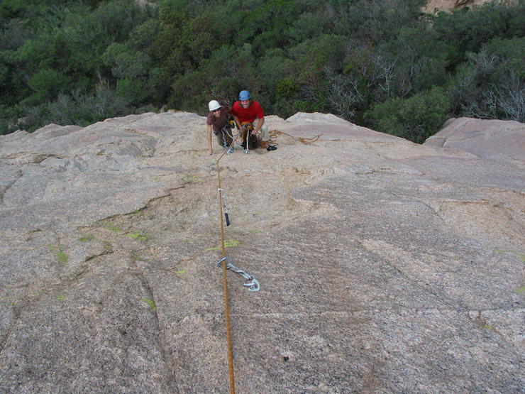 My patient belayer thinking "Why doesn't he put away that camera and climb for Pete's sake?".