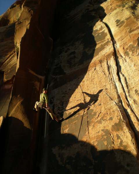 Evening light rappell