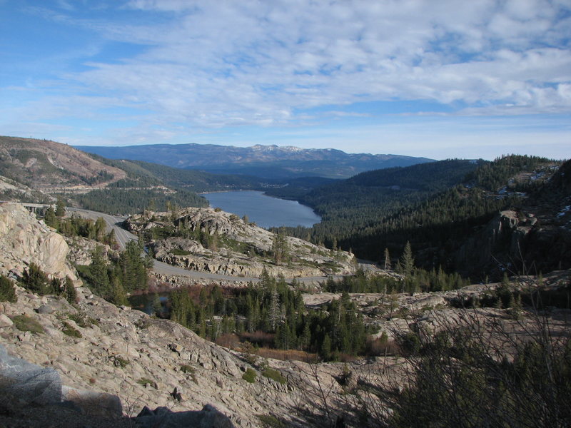 Donner Lake on a balmy December day.