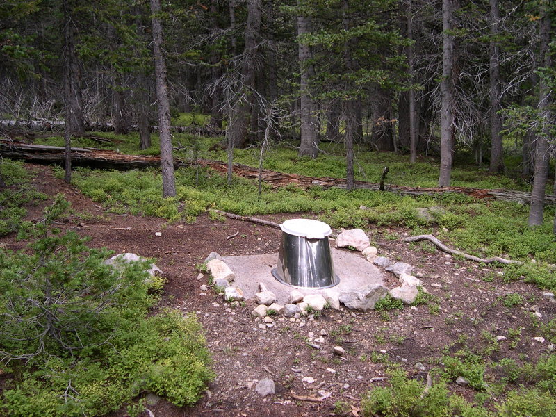 Nice toilet near the campsite, 2003.