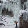 View of ice forming.