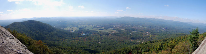 Panorama from the top of the main wall.