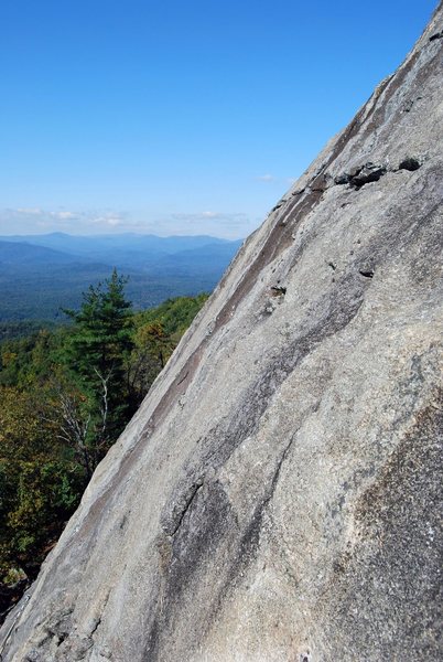 Not a good shot but the best one I have for now.  This would be at the start of the Overhang Approach.  You can see the Army Cable Route in the bottom left of the pic.