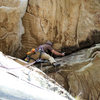 Starting the roof traverse