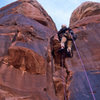 Ben on the manky second pitch.