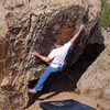 FA of "The Dakota River Forge" V7 at Unaweep Canyon, CO