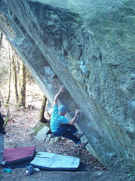 Nate setting up for the first big throw on   Goldfinger V10