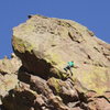 Climbing the Wishbone: photo: Bob Horan Collection.
