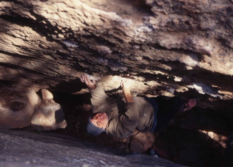 Scott Boulien a few moves below the "Bathtub".