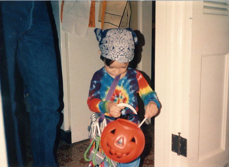 My son Dylan one Halloween long ago.