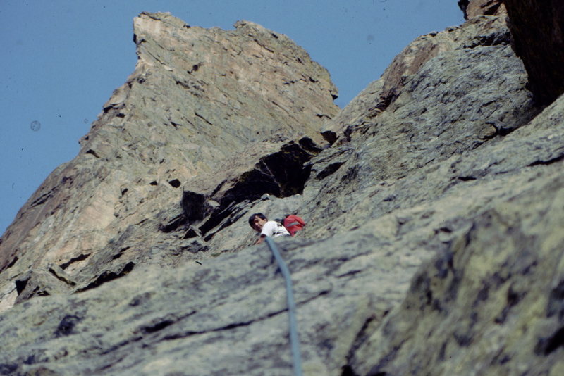 On the way to the Petit Grepon. Photo: Bob Horan Collection.