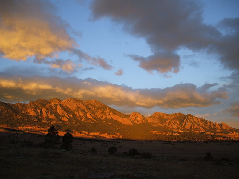 The Flatirons of Boulder, Colorado, photo: Bob Horan Collection.