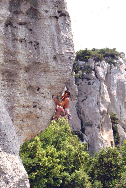 Climbing in Finale Liguere, photo: Bob Horan Collection