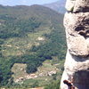 Climbing above the vineyards in Finale, photo: Bob Horan Collection